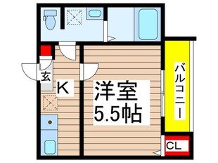 グレイシャス検見川の物件間取画像